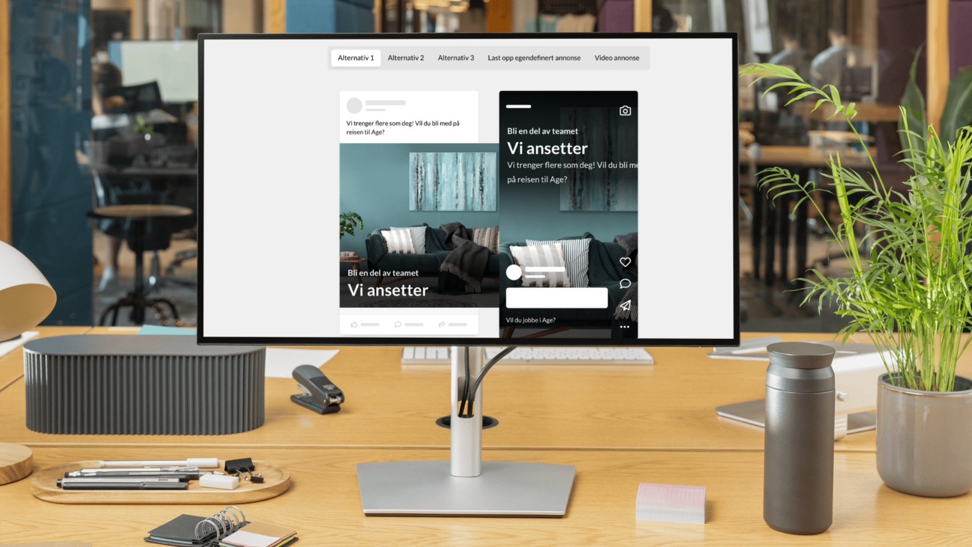 Annonsering företagssida